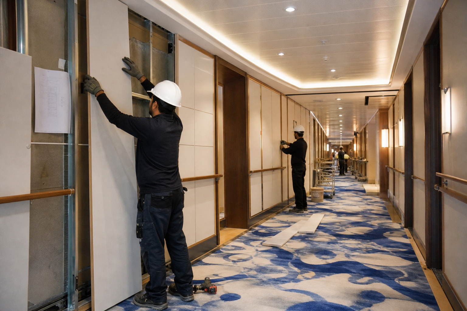Pacific Explorer deck refit