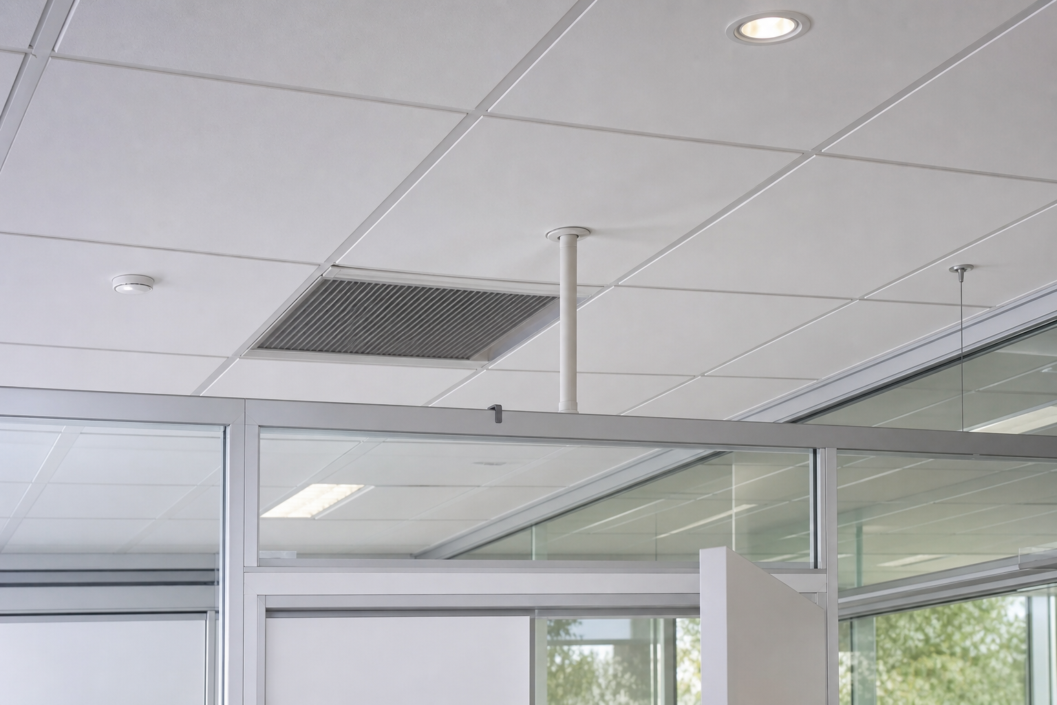 Partition and plasterboard installation