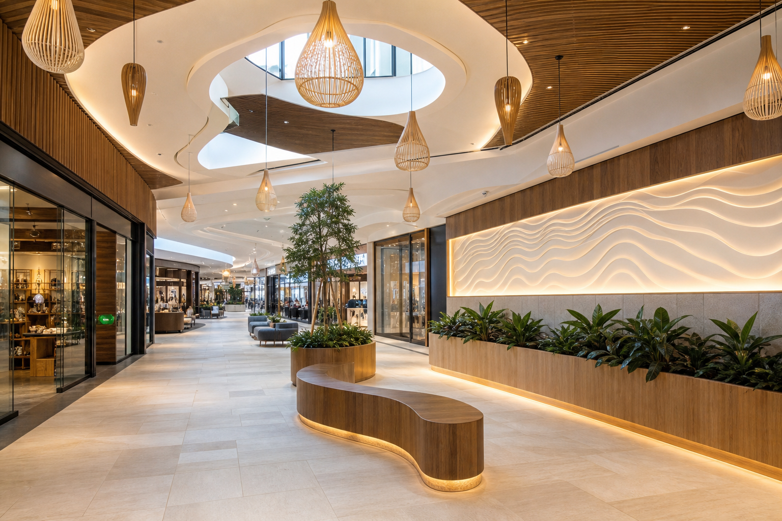 Shopping centre interior fit-out
