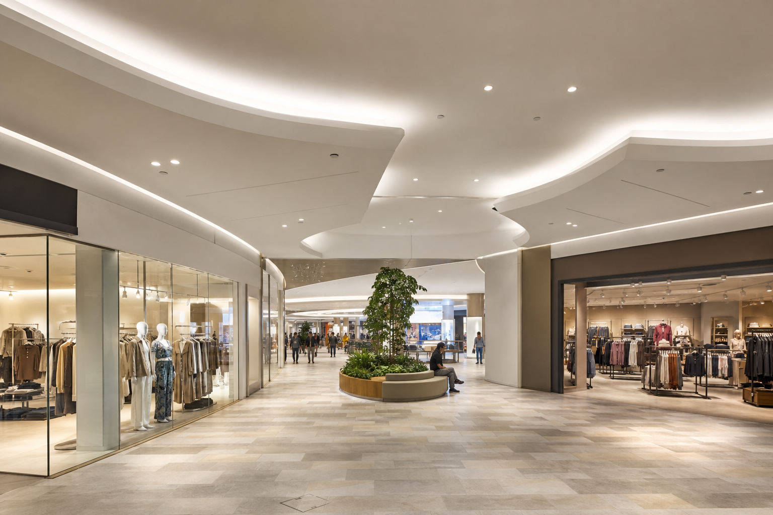Mall ceiling and lining refurbishment