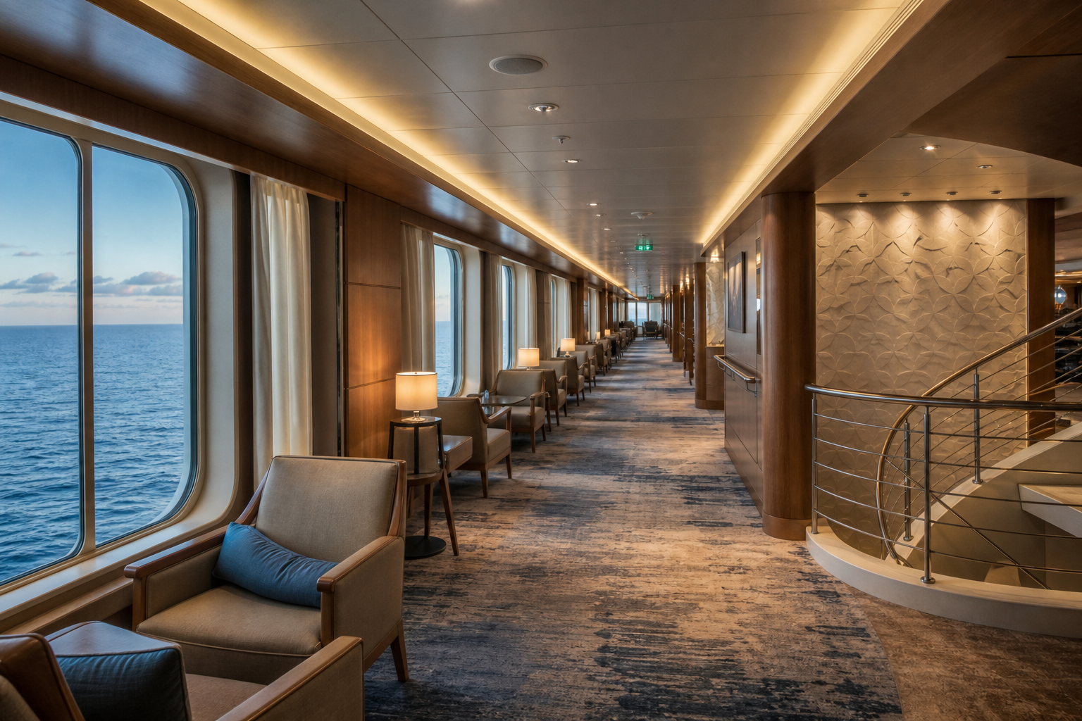 Cruise ship interior