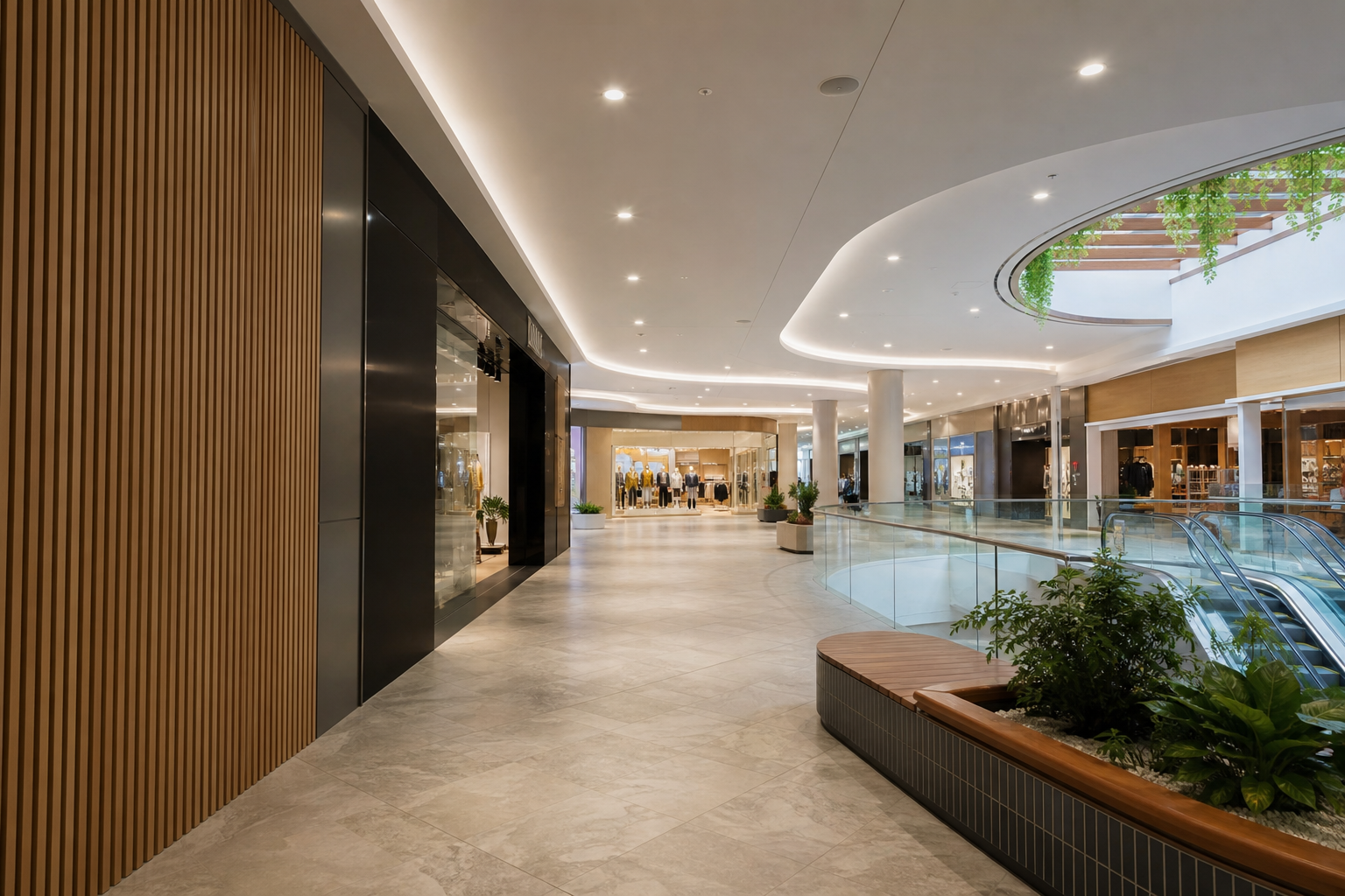 Shopping centre interior fit-out