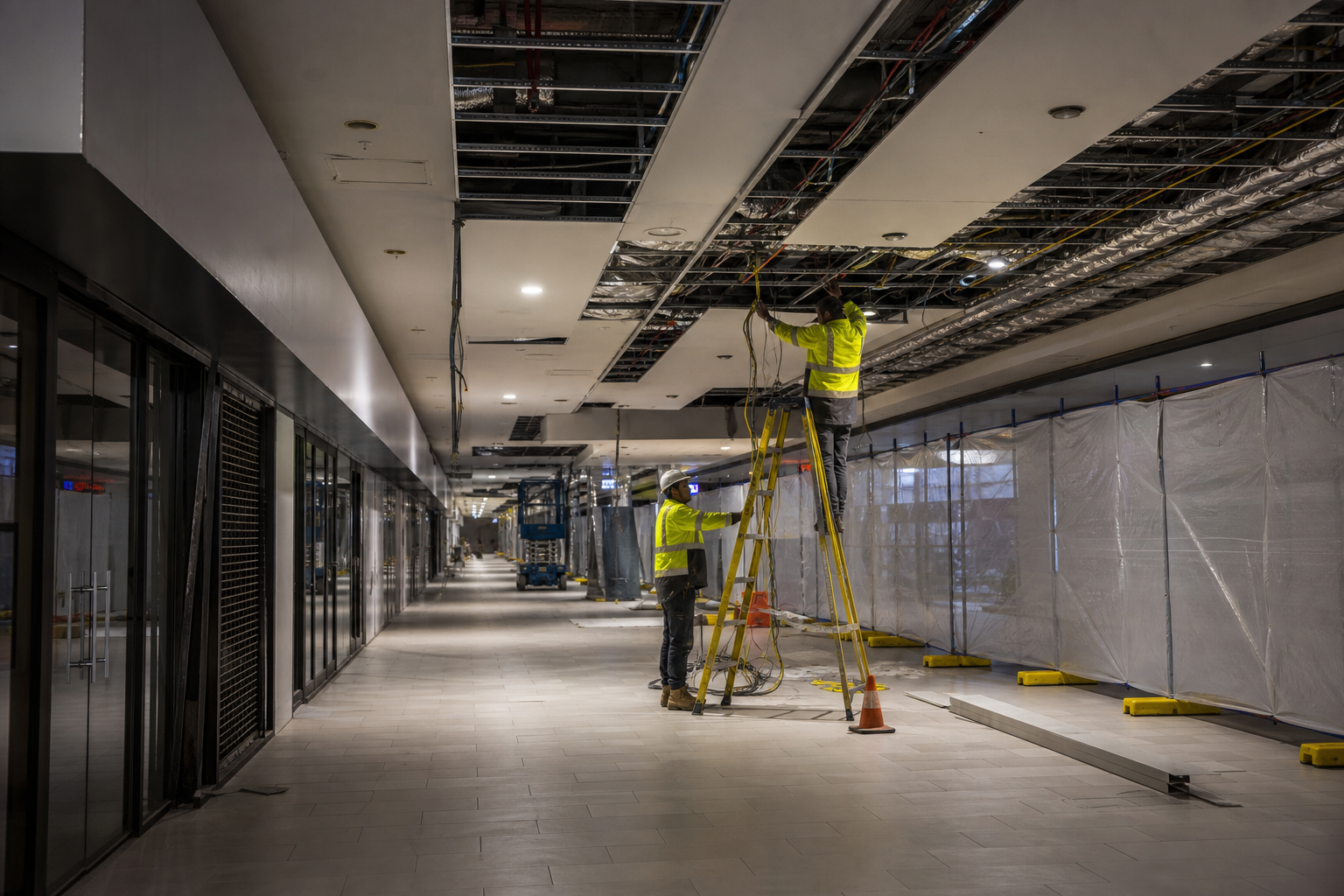 After-hours mall programmes: what centre managers should demand from lining contractors