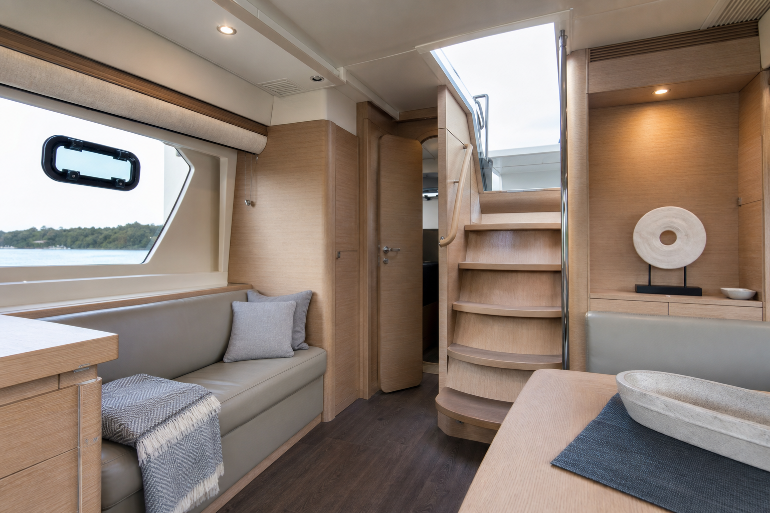 Maritime interior coordination: lining works that respect the sailing calendar